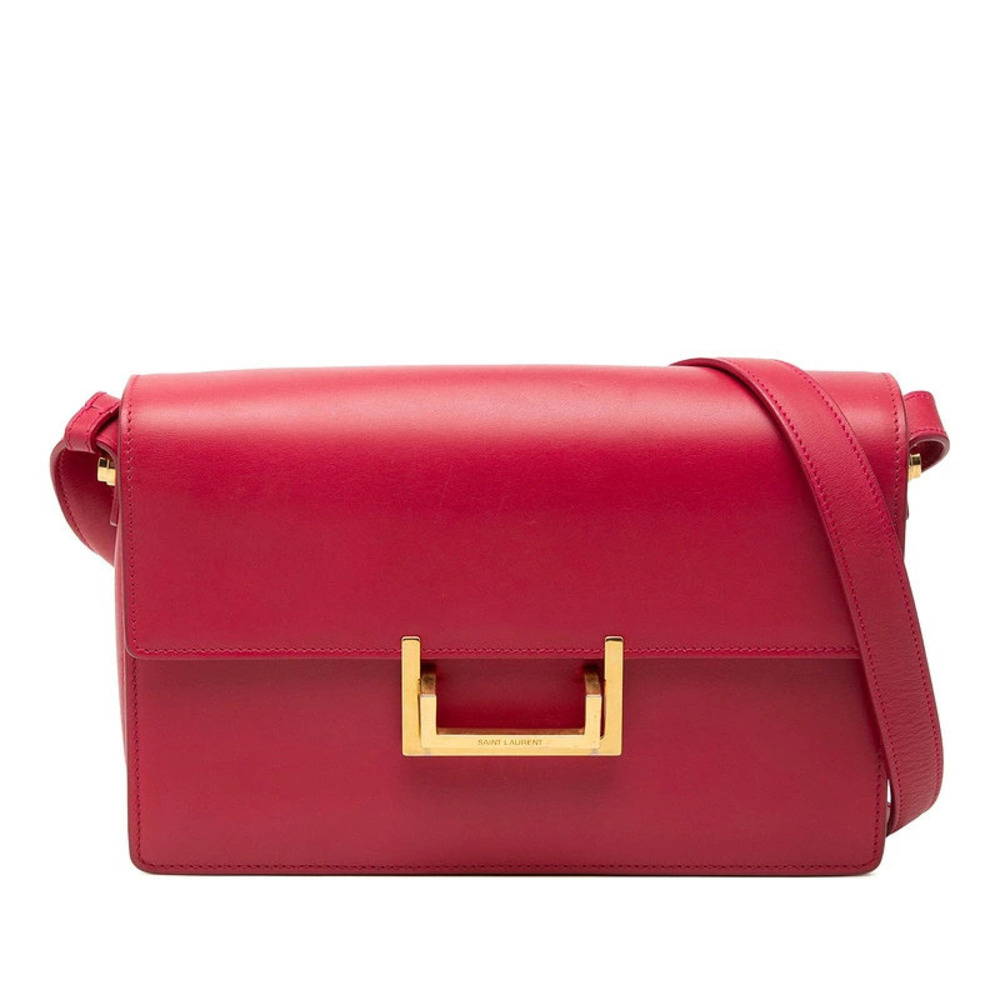 Saint Laurent Loulou Crossbody Bag Red Leather
